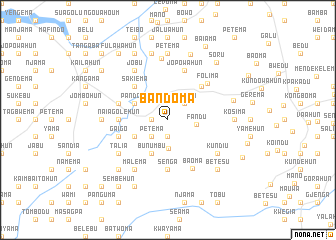 map of Bandoma