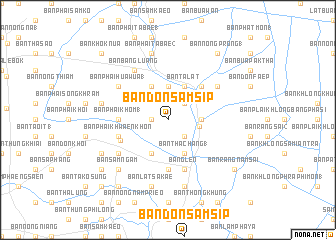 map of Ban Don Sam Sip