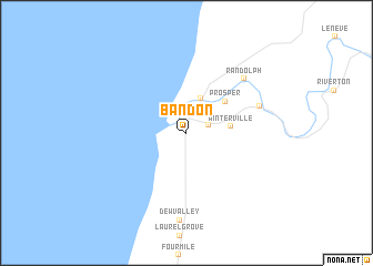 map of Bandon