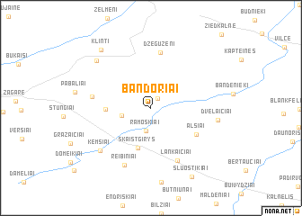 map of Bandoriai