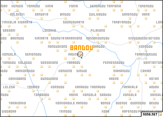 map of Bandou
