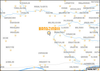 map of Bandzinai II