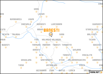 map of Băneşti