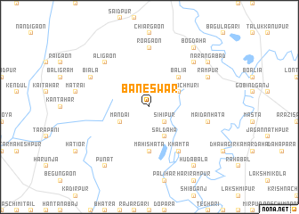 map of Bāneswar