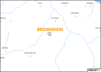 map of Banga-Kakese
