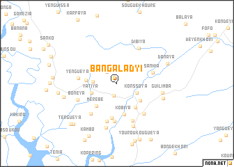 map of Bangaladyi