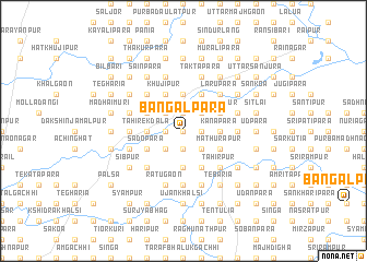 map of Bāngālpāra