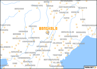 map of Bangkala