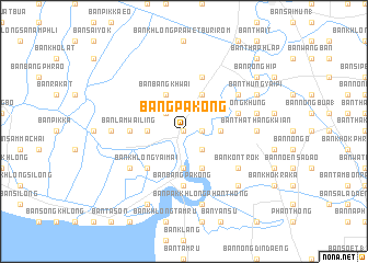 map of Bang Pakong