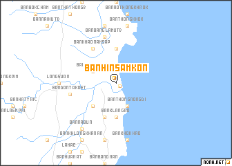 map of Ban Hin Sam Kon
