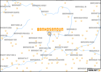 map of Ban Hôsanoun
