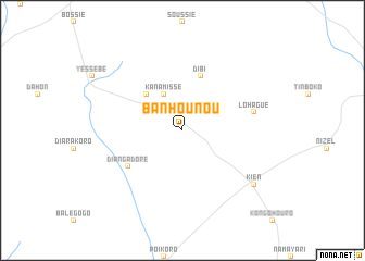 map of Banhounou