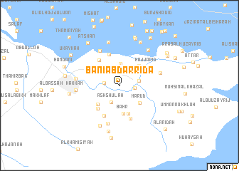 map of Banī ‘Abd ar Riḑāʼ