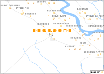 map of Banī ‘Adī al Baḩrīyah