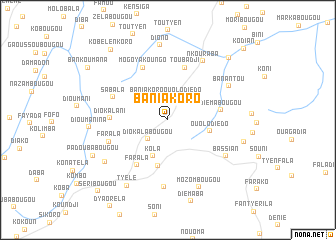 map of Baniakoro