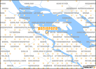 map of Bāniāpāra