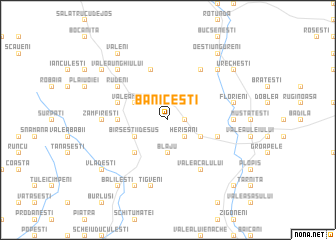 map of Băniceşti