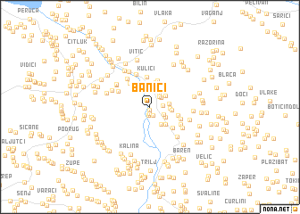 map of Banići