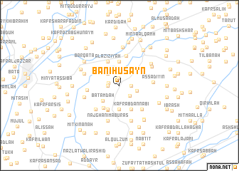 map of Banī Ḩusayn