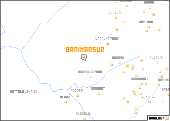 map of Banī Manşūr