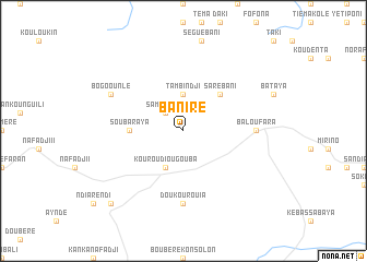 map of Baniré