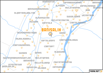 map of Banī Şāliḩ