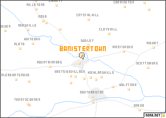 map of Banister Town