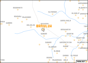 map of Banī ‘Ulūw