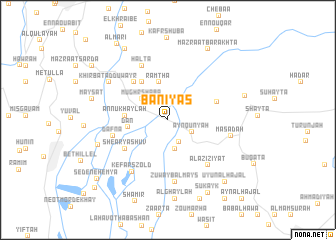 map of Bāniyās