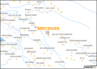 map of Banī Yekkeh