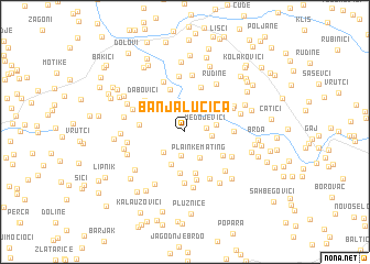 map of Banja Lučica