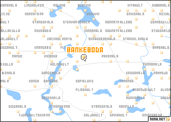 map of Bänkeboda