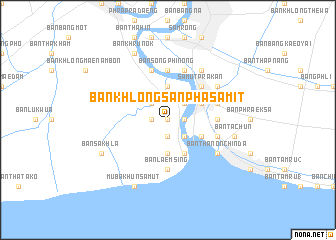map of Ban Khlong Sanphasamit