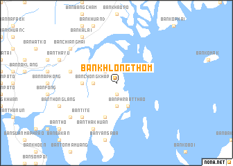 map of Ban Khlong Thom
