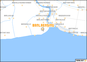 map of Ban Laem Sing