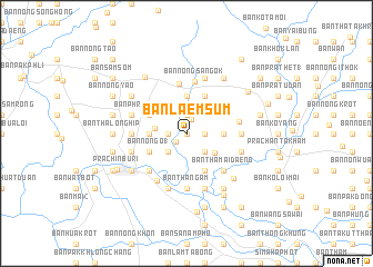 map of Ban Laem Sum