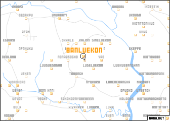 map of Ban Luekon