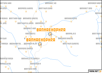 map of Ban Mae Ho Phra