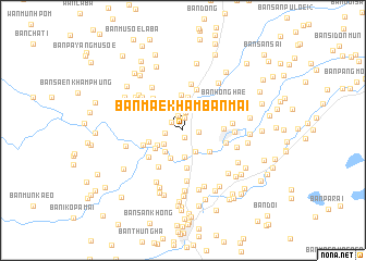 map of Ban Mae Kham Ban Mai