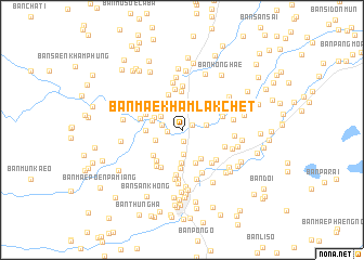 map of Ban Mae Kham Lak Chet