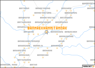 map of Ban Mae Kham Mi Tamnak