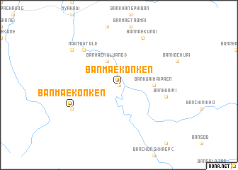 map of Ban Mae Kon Ken