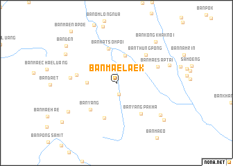map of Ban Mae La-ek