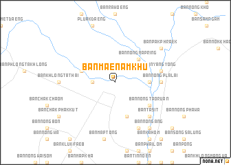 map of Ban Maenam Khu