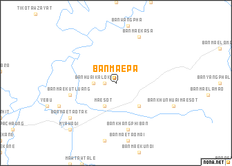 map of Ban Mae Pa