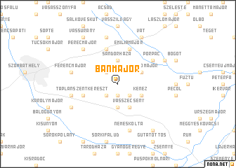map of Bánmajor