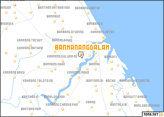 map of Ban Manang Da Lam