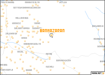 map of Bān Mazārān