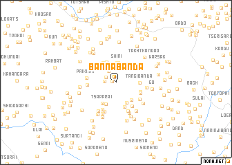 map of Banna Bānda