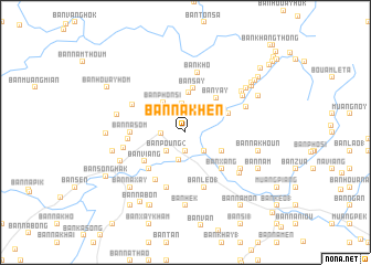 map of Ban Nakhèn